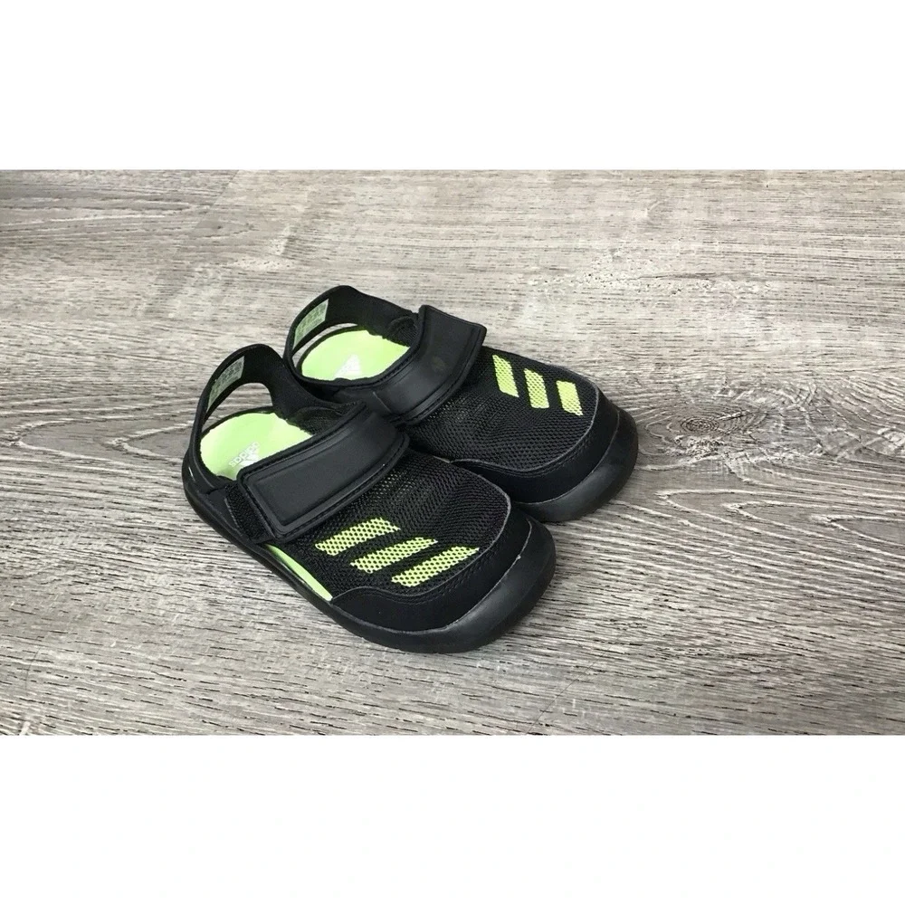 ADIDAS Baby Toddler Size 9 9K FORTASWIM FV8860 SWIM SANDALS Boys Slip On